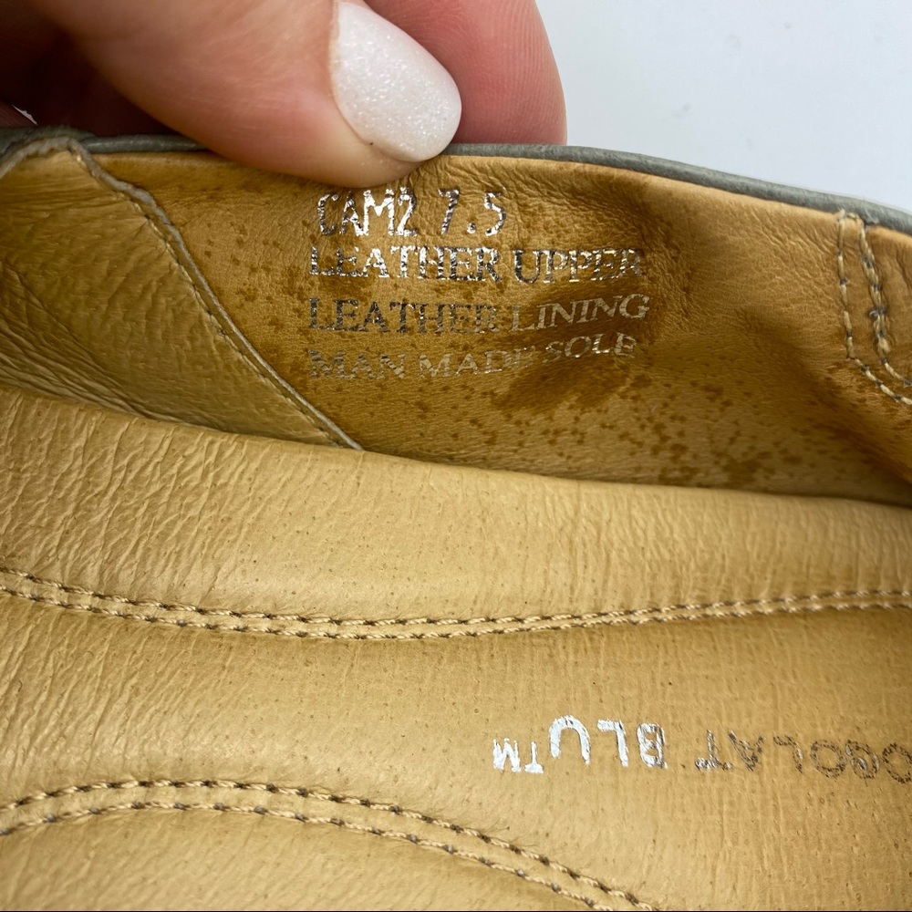 Chocolat Blu Cam 2 Pleated Leather Flat 7.5 - Picture 8 of 10